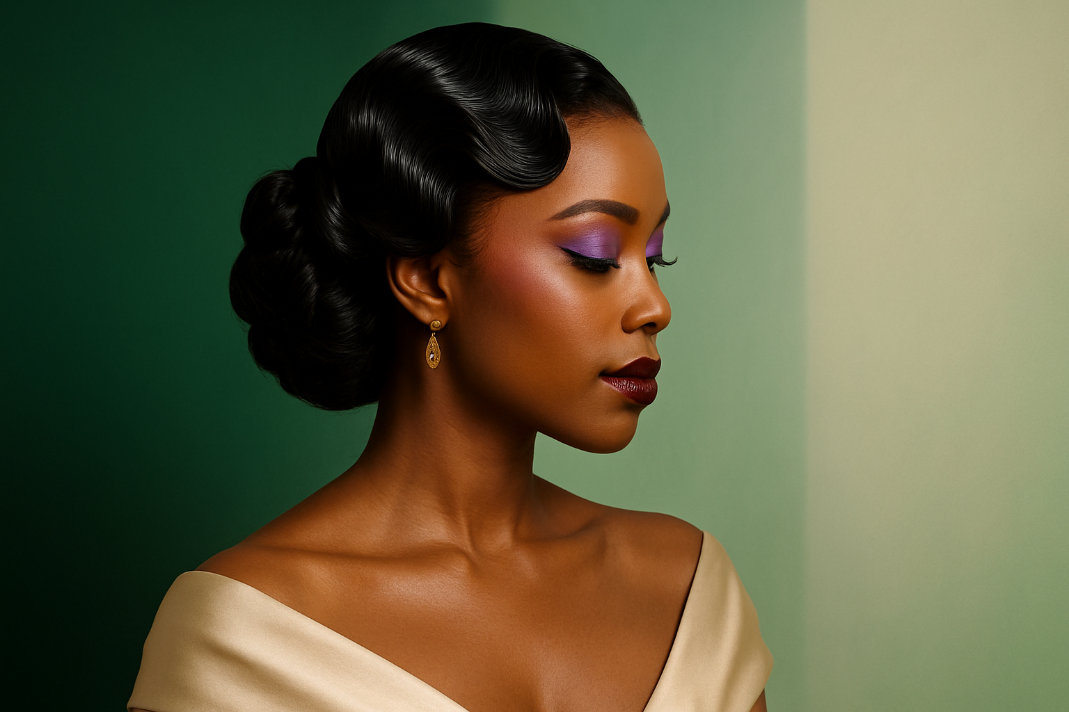 Red Carpet Updo - Sophisticated elegant updo hairstyle